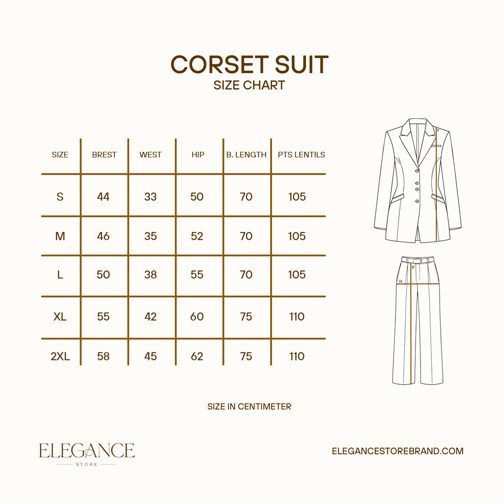 Formal suit corset