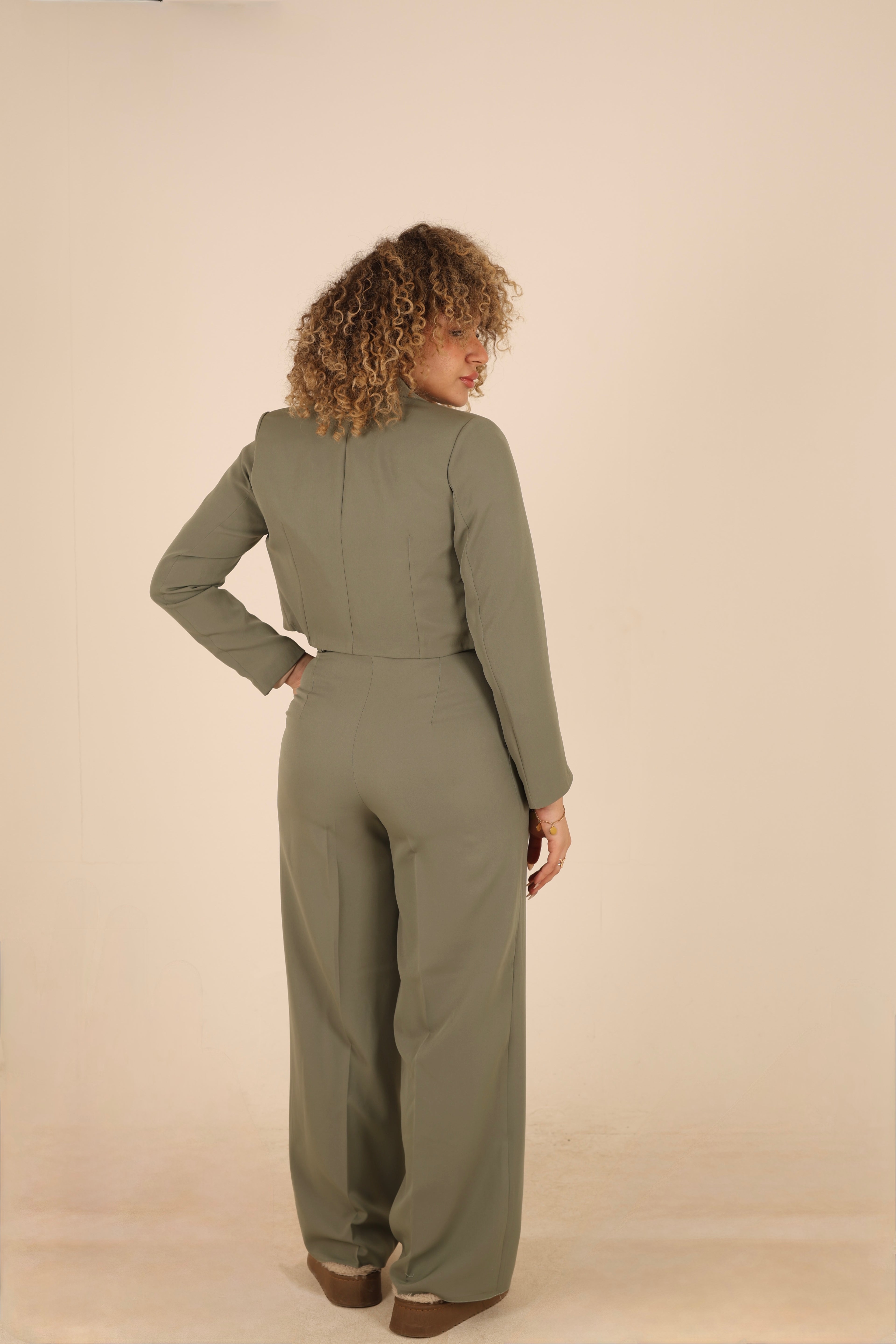 Mint Cropped Suit