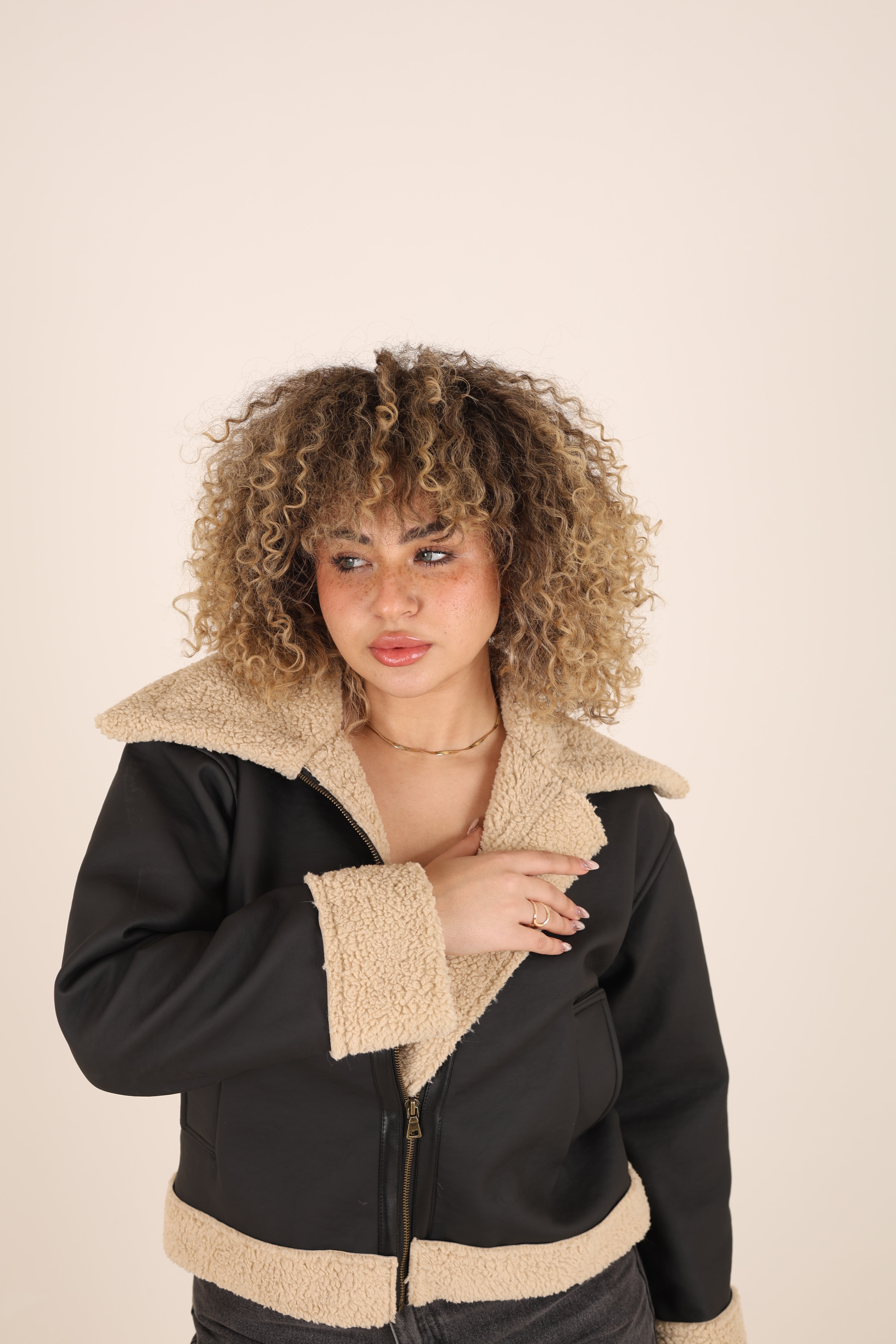 Leather Shalter Jacket