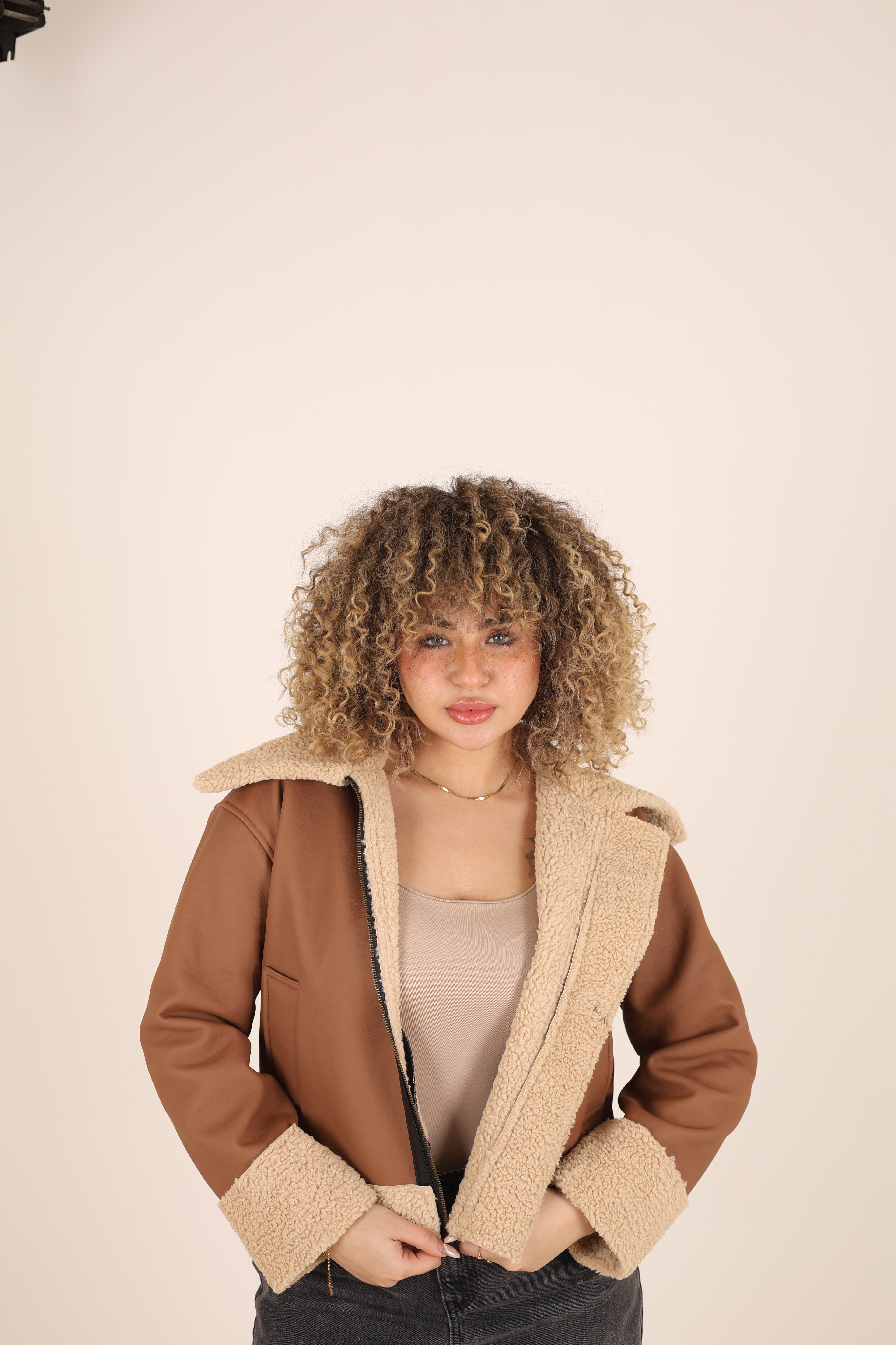 Leather Shalter Jacket